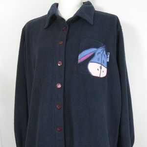 Disney Pooh Eeyore Women's Fleece Jacket 22W 24W